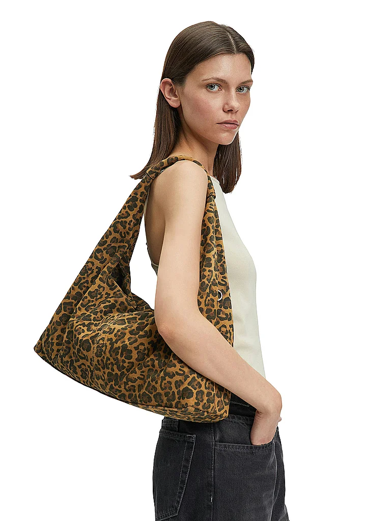 LIEBESKIND BERLIN Sac en cuir - Sac hobo LEO SCARLET Medium marron